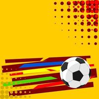 Editable Shapes and Corner Halftone Dots Vector Illustration for Text Background About Football Sport