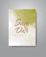 Save the date with watercolor background. Design for your invitation. vector