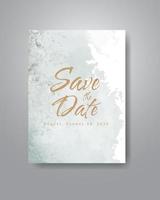 Save the date with watercolor background. Design for your invitation. vector