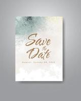 Save the date with watercolor background. Design for your invitation. vector