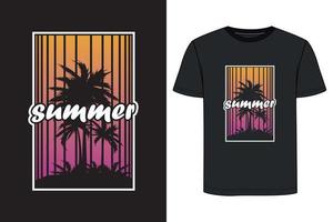 diseño de camisetas de verano. vector