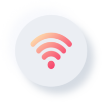 neumorf Wifi icoon, neumorfisme Wifi knop png