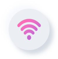 neumorf wiFi ikon, neumorphism wiFi knapp png