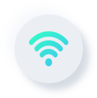 ícone wifi neumórfico, botão wifi neumórfico png
