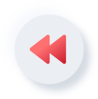 Neumorphic Backward Icon, Neumorphism UI Button png