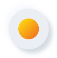 ícone de círculo neumórfico, botão de interface do usuário de neumorfismo png