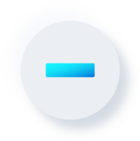 Neumorphic Minus Icon, Neumorphism UI Button png