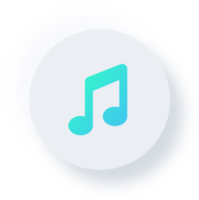 neumorf muziek- Notitie icoon, neumorfisme ui knop png