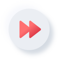 Neumorphic Fast Forward Icon, Neumorphism UI Button png