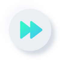 Neumorphic Fast Forward Icon, Neumorphism UI Button png