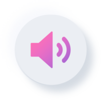 Neumorphic Speaker Icon, Neumorphism Speaker Button png