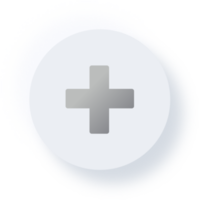 Neumorphic Add Icon, Neumorphism Add Button png