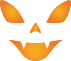 faccia da zucca di halloween png