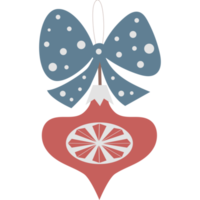 Christmas tree toy with  bow png