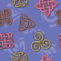 celtic knots seamless background illustration vector