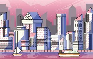 city scape building city concept vector