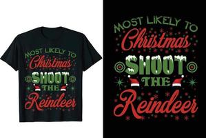 christmas t shirt design vector