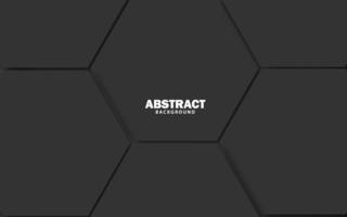 Abstract papercut dark black background banner vector