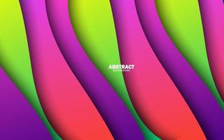 Abstract papercut overlap layer colorful background vector