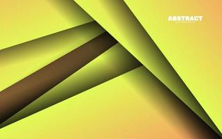 fondo de banner de papercut abstracto color amarillo vector