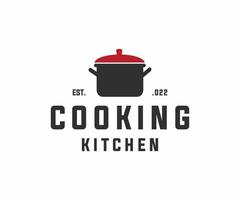 Cooking Logo Design Template. Restaurant Kitchen Logo Template vector