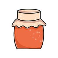 Jar of honey or jam clipart vector