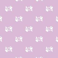 stylish Abstract vector pattern with simply the skeletons of fish.