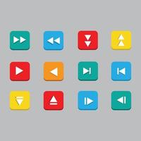 Beautiful popular social medial logos and icons collection set vector