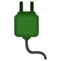 plug icon in flat style vector