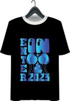 New year T-shirt design vector