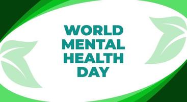 World mental health day. Mental growth, positive thinking, medicals, background. vector