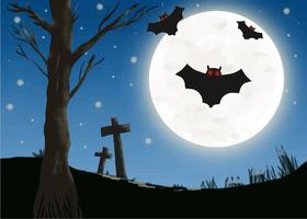 The Halloween background vector