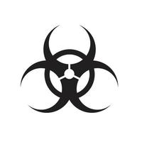 Danger radiation toxic icon. vector illustration