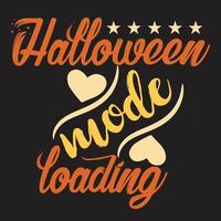 halloween typhography design vector