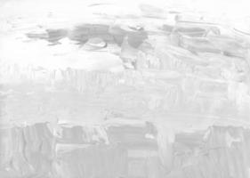 Abstract white textured background. Light monochrome backdrop. Gray and white painting. Brush strokes on paper. photo