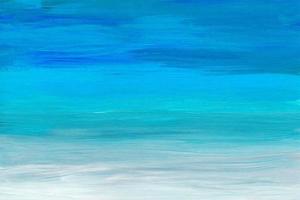 Abstract multicolored background texture. Blue, turquoise, gray and white painting. Contemporary oil artwork. Brush strokes on paper. Template for card, invitation. photo