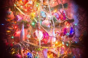 Christmas Tree Decorations Macro photo