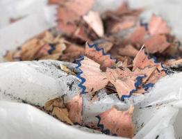 pencil or colored pencils shavings photo