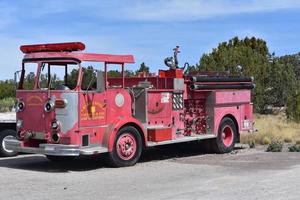 Antique Fire Truck at the Grand Canyon photo