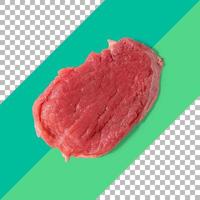 filete de ternera aislado de carne foto