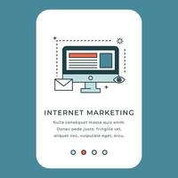 Internet Marketing Illustration vector