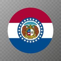 Missouri state flag. Vector illustration.