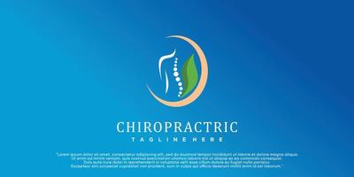 Chiropractic logo design spine logo template spinal icon backbone icon related to physio therapy Premium Vector