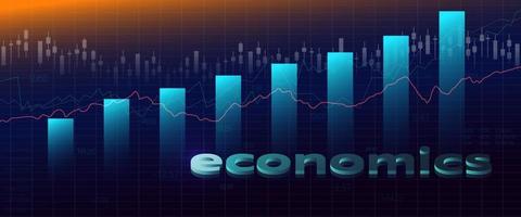 Business and economic concept background, Finance Banking. vector