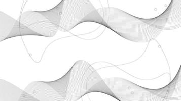 diseño de fondo abstracto en espiral. delgada línea sobre fondo blanco ondulado vector