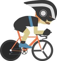 time trial cyclist vector