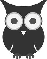 Owl flat icon vector