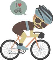 icono de bicicleta de amor vector