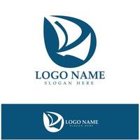 Simple Sailboat dhow boat on Sea Ocean Wave art style logo design, Daily cruises, sea travel, vector icon ILLUSTRATION