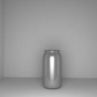 empty soda can mockup photo